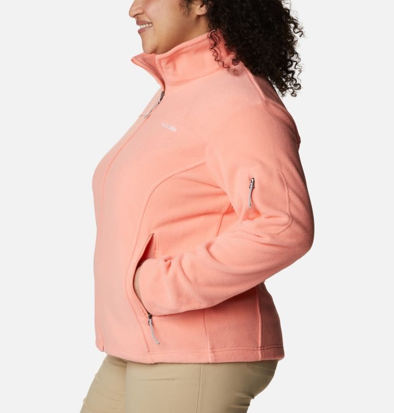 Women's Columbia Fast Trek II Jackets Coral | Plus Size CA-KA154